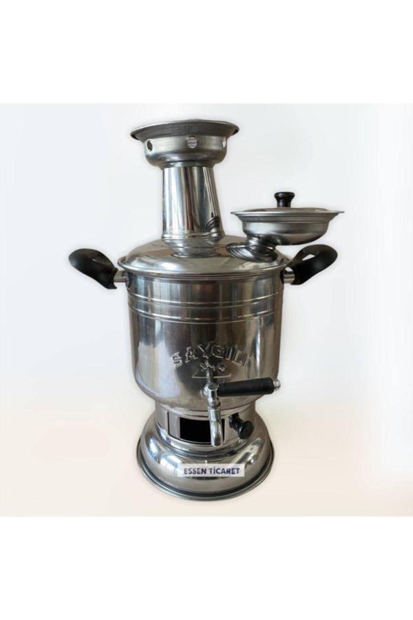 Saygılı 5 Litre Paslanmaz Krom Semaver - Image 1