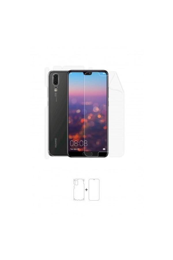 Huawei P20 360 ° Full Body Ekran Koruyucu Kaplama Ön Arka Yan Darbe Emici Poliüretan Film - Image 1