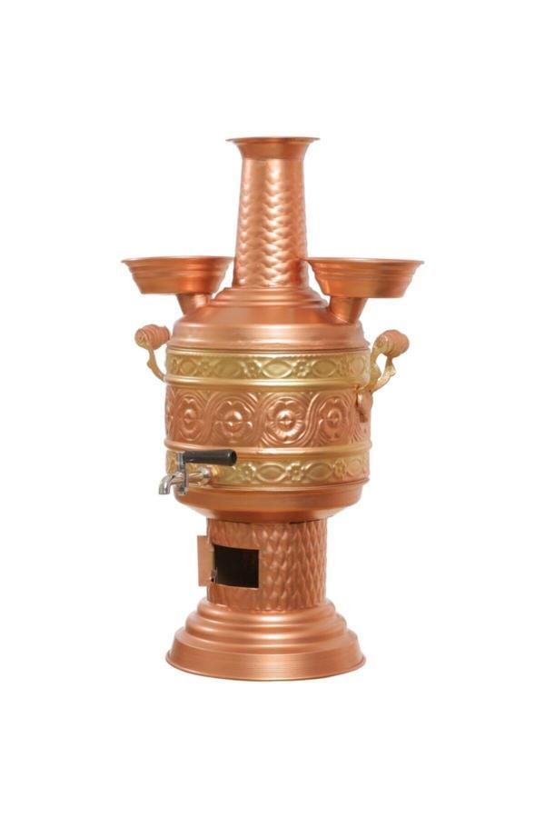 Gündüz Metal Merzifon Bakır Semaver 8 Lt - Image 1