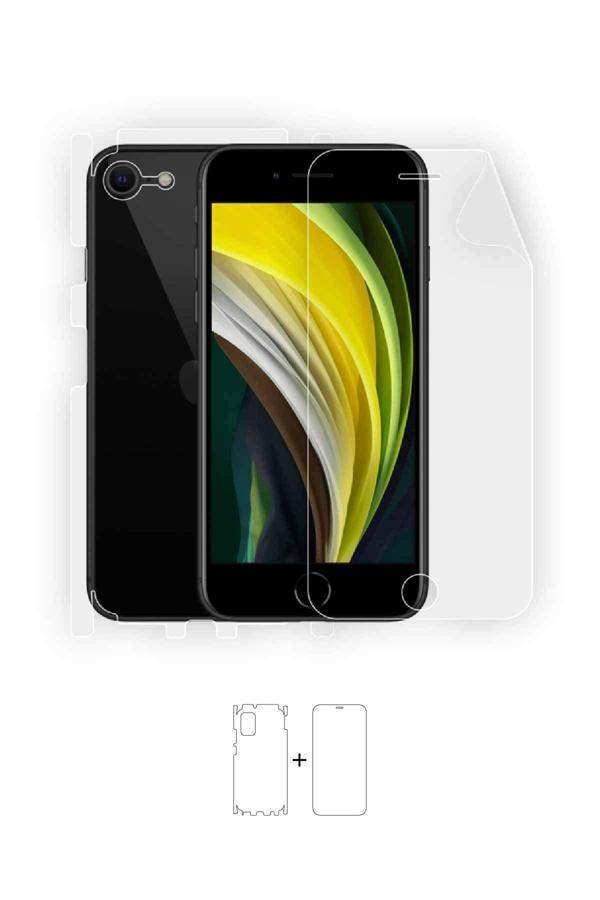 Iphone Se 2020 360 ° Full Body Ekran Koruyucu Kaplama Ön Arka Yan Darbe Emici Poliüretan Film - Image 1
