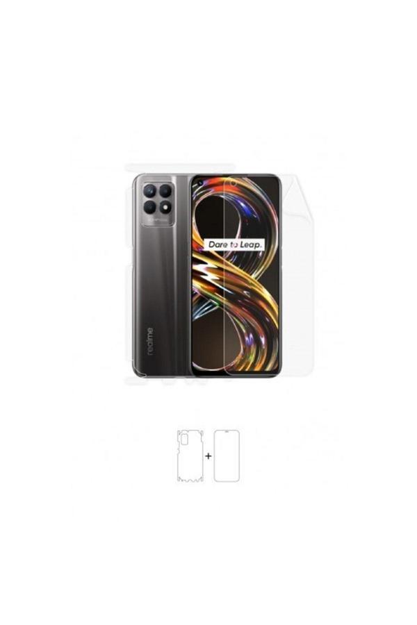 Realme 8i 360 ° Full Body Ekran Koruyucu Kaplama Ön Arka Yan Darbe Emici Poliüretan Film - Image 1