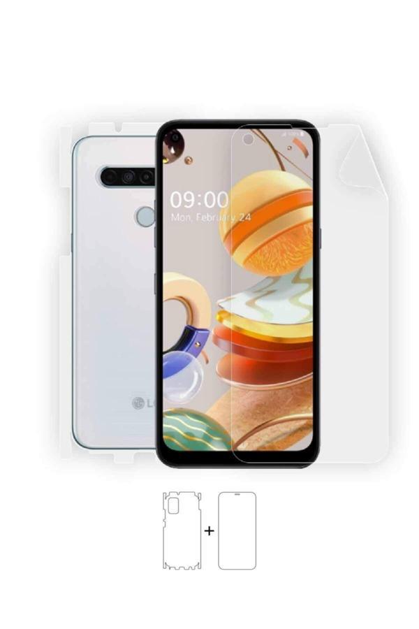Lg K61 360 ° Full Body Ekran Koruyucu Kaplama Ön Arka Yan Darbe Emici Poliüretan Film - Image 1