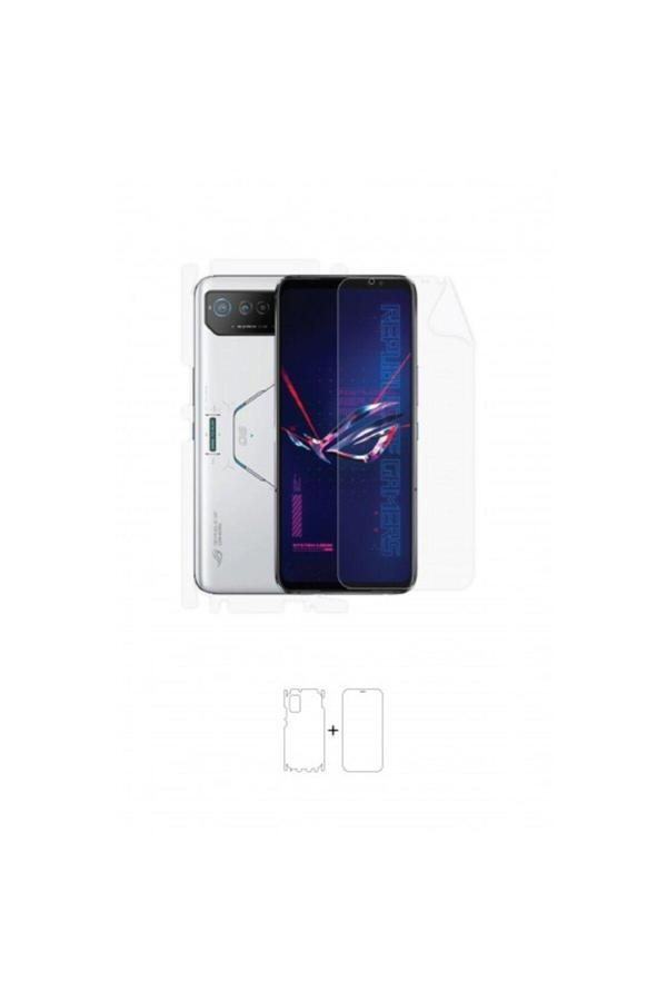 Asus Rog Phone 6 Pro 360 ° Full Body Ekran Koruyucu Kaplama Ön Arka Yan Darbe Emici Poliüretan Film - Image 1