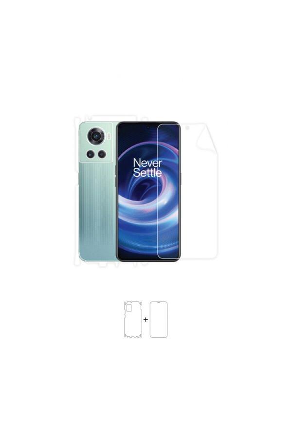 Oneplus 10R 360 ° Full Body Ekran Koruyucu Kaplama Ön Arka Yan Darbe Emici Poliüretan Film - Image 1