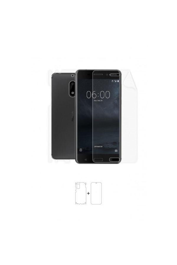 Nokia 6 360 ° Full Body Ekran Koruyucu Kaplama Ön Arka Yan Darbe Emici Poliüretan Film - Image 1