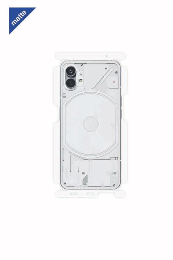 Nothing Phone 1 Mat Arka Ve Yan Kaplama Koruyucu Film - Image 1