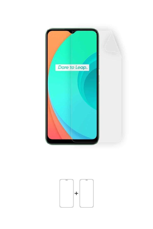 Realme C11 Ekran Koruyucu Kaplama Darbe Emici Poliüretan Film Amerika Üretimi - Image 1