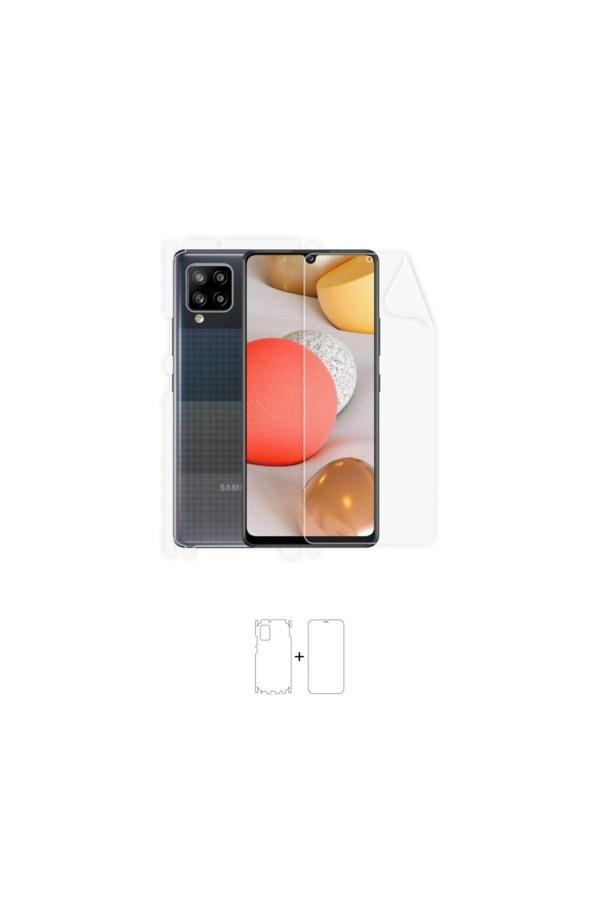 Galaxy A42 360 ° Full Body Ekran Koruyucu Kaplama Ön Arka Yan Darbe Emici Poliüretan Film - Image 1