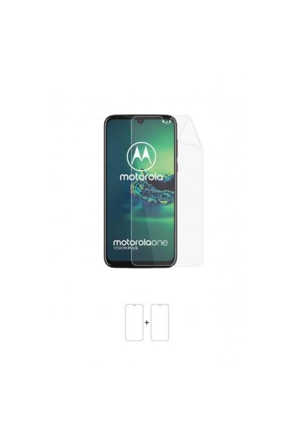 Motorola One Vision Plus Ekran Koruyucu Kaplama Darbe Emici Poliüretan Film Amerika Üretimi - Image 1