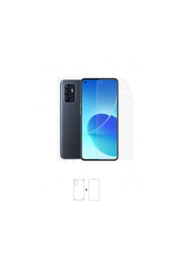 Oppo Reno 6 360 ° Full Body Ekran Koruyucu Kaplama Ön Arka Yan Darbe Emici Poliüretan Film - Image 1