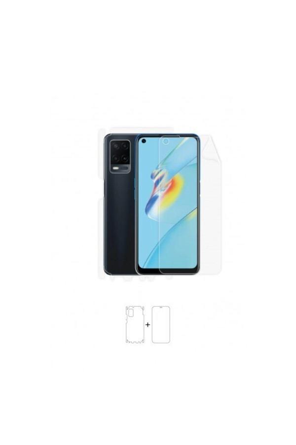 Oppo A54 360 ° Full Body Ekran Koruyucu Kaplama Ön Arka Yan Darbe Emici Poliüretan Film - Image 1