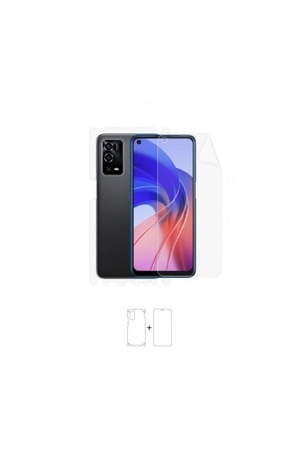 Oppo A55 4.5g 360 ° Full Body Ekran Koruyucu Kaplama Ön Arka Yan Darbe Emici Poliüretan Film - Image 1