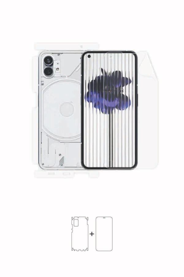 Nothing Phone 1 Full Body 360 Derece Kaplama Ön Arka Ve Yanlar Dahil Koruyucu Film - Image 1