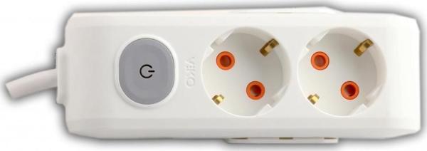 Viko Multi-Let 2 Li Anahtarlı 2 Metre Kablolu Priz (90117202) - Image 1