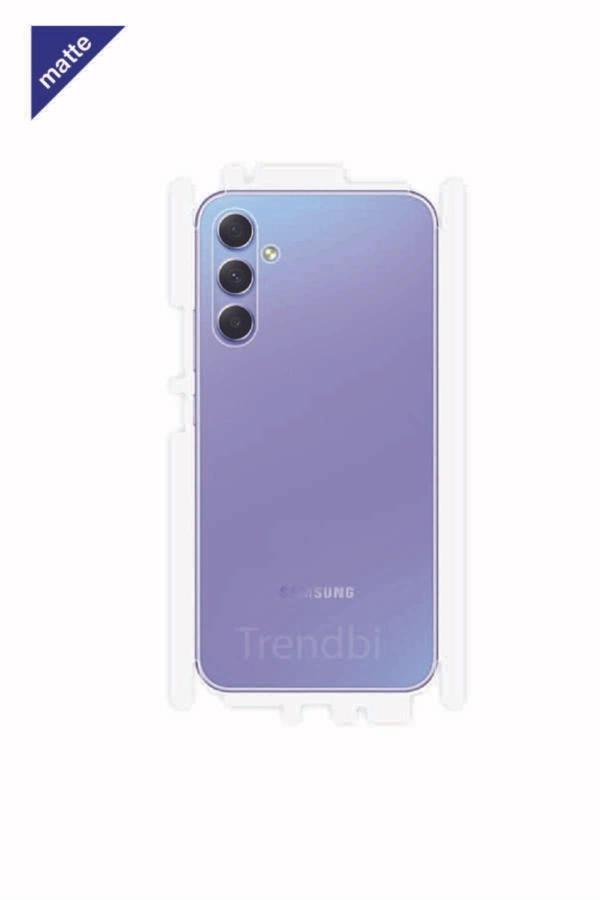 Samsung Galaxy A34 Mat Arka ve Yan Kaplama Koruyucu Poliüretan Film - Image 1