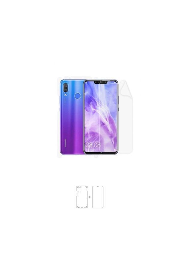 Huawei Y9 2019 360 ° Full Body Ekran Koruyucu Kaplama Ön Arka Yan Darbe Emici Poliüretan Film - Image 1