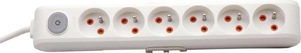 Viko Multi-Let 6 Lı Anahtarlı 1 Metre Kablolu Priz (90117601) - Image 1