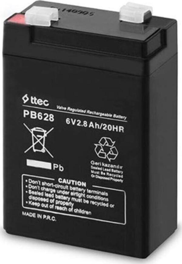 Ttec Bakımsız Kuru Akü 6V 2.8Ah - Image 1