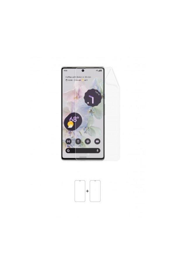 Google Pixel 6 Pro Ekran Koruyucu Kaplama Darbe Emici Poliüretan Film Amerika Üretimi - Image 1