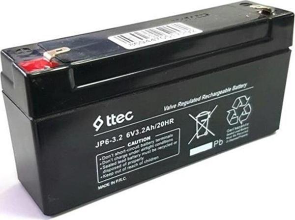 Ttec Plus 6V 3.2Ah Bakımsız Kuru Akü - Image 1