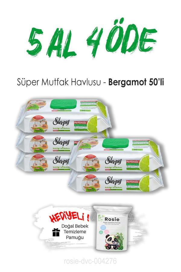 5 AL 4 ÖDE Sleepy Bergamotlu Süper Mutfak Havlusu 50'li ve ROSIE - Image 1