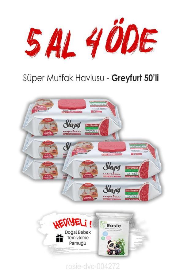 5 AL 4 ÖDE Sleepy Greyfurtlu Süper Mutfak Havlusu 50'li ve ROSIE - Image 1