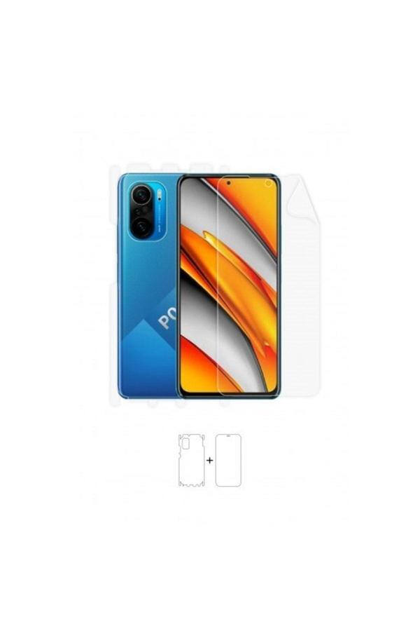 Xiaomi Poco F3 360 ° Full Body Ekran Koruyucu Kaplama Ön Arka Yan Darbe Emici Poliüretan Film - Image 1