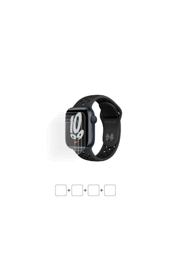 Apple Watch Nike Series 7 41 mm Uyumlu Akıllı Saat Ekran Koruyucu Poliüretan Film - Image 1