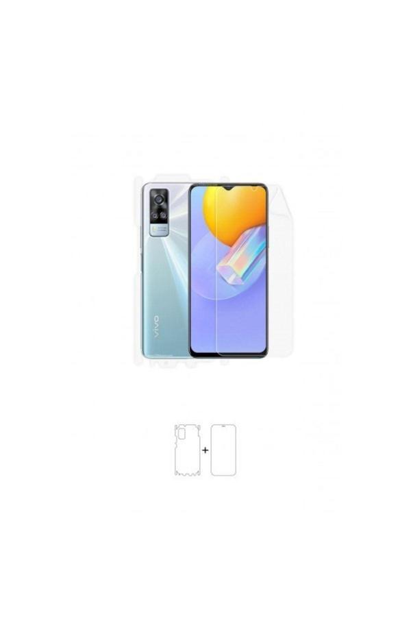 Vivo Y51 360 ° Full Body Ekran Koruyucu Kaplama Ön Arka Yan Darbe Emici Poliüretan Film - Image 1