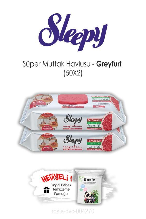 Easy Clean 2'li Greyfurtlu Süper Mutfak Havlusu 50'li ve ROSIE - Image 1