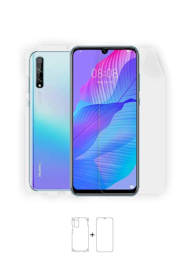 Huawei P Smart S 360 ° Full Body Ekran Koruyucu Kaplama Ön Arka Yan Darbe Emici Poliüretan Film - Image 1