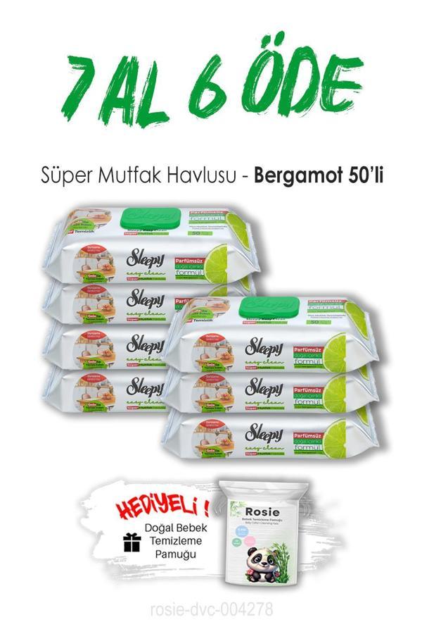 Sleepy 7 AL 6 ÖDE Bergamotlu Süper Mutfak Havlusu 50'li ve ROSIE - Image 1