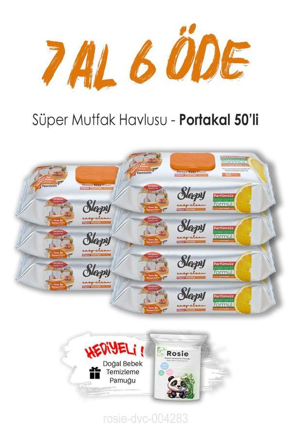 Sleepy 7 AL 6 ÖDE Portakallı Süper Mutfak Havlusu 50'li ve ROSIE - Image 1