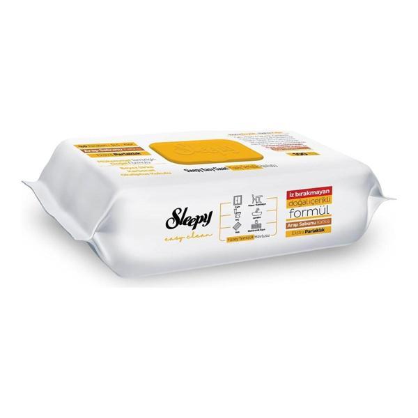 Sleepy Easy Clean Arap Sabunu Katkılı Yüzey Temizlik Havlusu 100 Adet - Image 1
