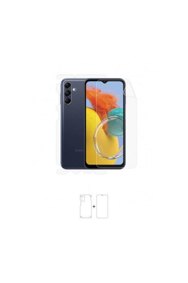 Samsung Galaxy M14 5G 360 ° Full Body Ekran Koruyucu Kaplama Ön Arka Yan Darbe Emici Poliüretan Film - Image 1
