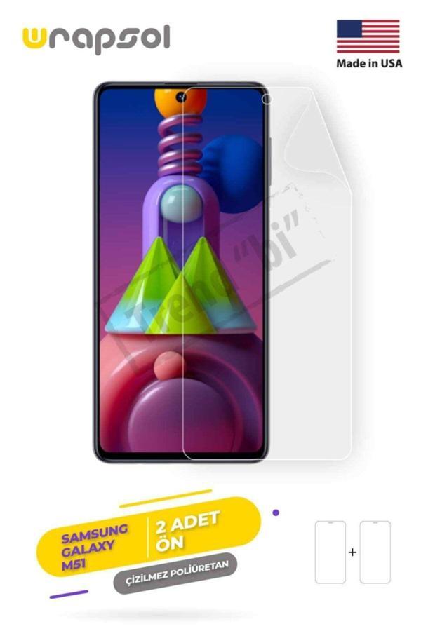 Galaxy M51 Ekran Koruyucu Kaplama Darbe Emici Poliüretan Film Amerika Üretimi - Image 1