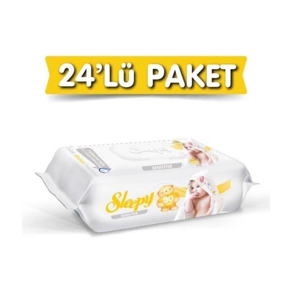 Sleepy Sensitive Islak Havlu 24X90 Lı 24 Paket 2160 Yaprak - Image 1