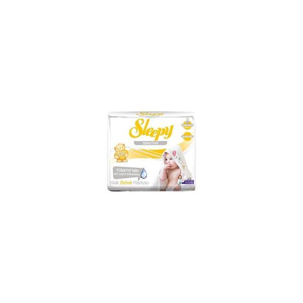Sleepy Sensitive Islak Mendil Havlu 3 X 50'li '2li Paket 300 Yaprak - Image 1