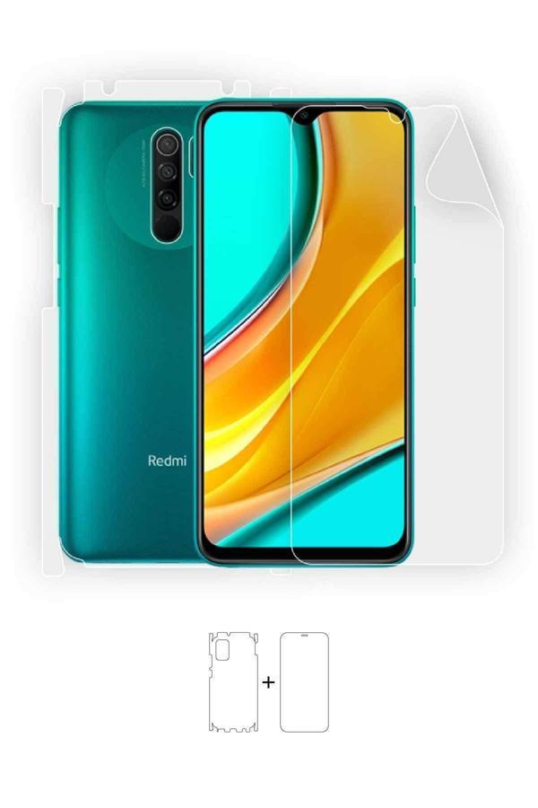 Xiaomi Redmi 9 360 ° Full Body Ekran Koruyucu Kaplama Ön Arka Yan Darbe Emici Poliüretan Film - Image 1