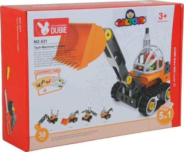Wange Oyuncak Dubie İş Araçları 5in1 431 (+5Kart) 38 Parça Lego GAL-431 - Image 1