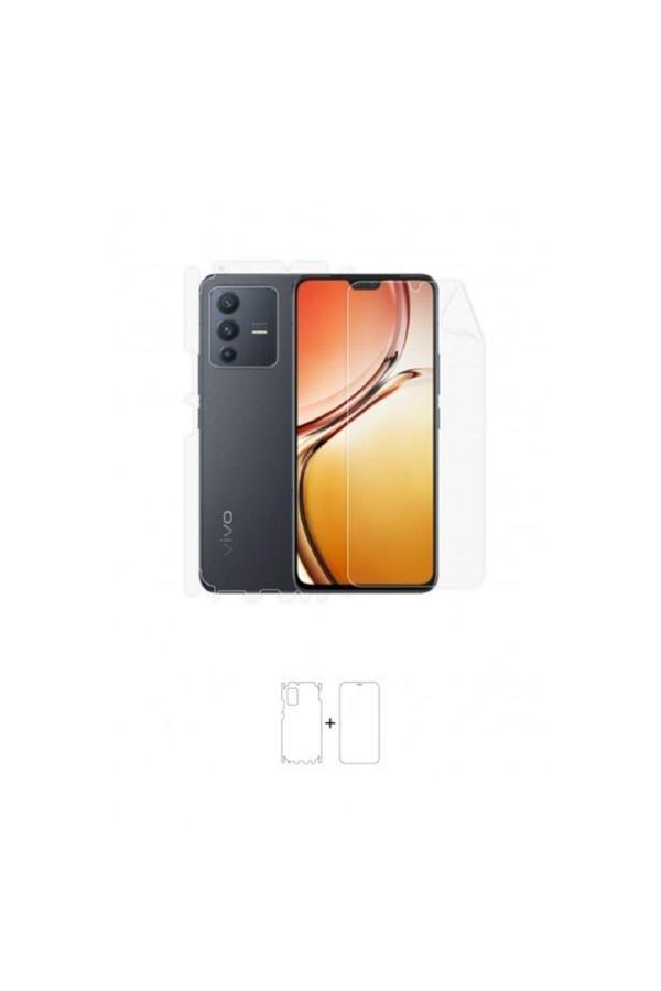 Vivo V23 5g 360 ° Full Body Ekran Koruyucu Kaplama Ön Arka Yan Darbe Emici Poliüretan Film - Image 1