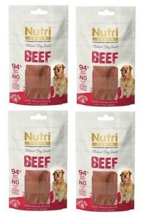 Nutri Canın Beef 4 Adet %94 Biftekli Köpek Ödülü 80 Gr - Image 1