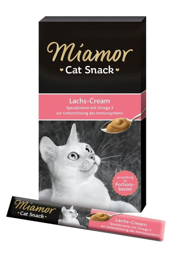 Mıamor Cream Somonlu Kedi Ödülü 6x15 G - Image 1