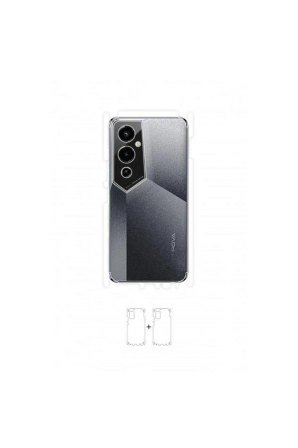 Tecno Pova 4 Pro Arka Yan Koruyucu Darbe Emici Poliüretan Film Amerika Üretimi - Image 1