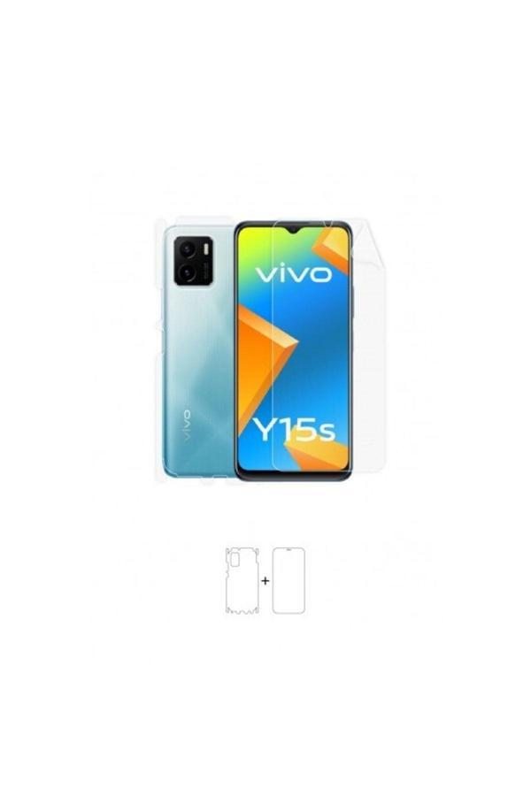 Vivo Y15s 360 ° Full Body Ekran Koruyucu Kaplama Ön Arka Yan Darbe Emici Poliüretan Film - Image 1