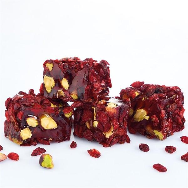 Zereşk Üzümü Kaplı Antep Fıstıklı Lokum 500g - Image 1