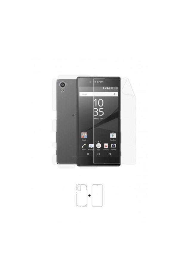 Sony Xperia Z5 Dual 360 ° Full Body Ekran Koruyucu Kaplama Ön Arka Yan Darbe Emici Poliüretan Film - Image 1