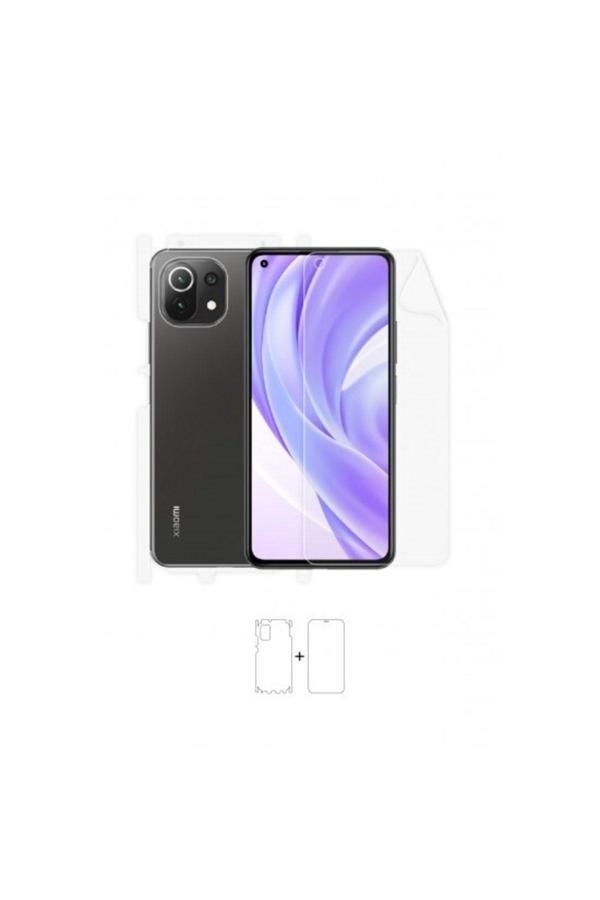 Xiaomi Mi 11 Lite 360 ° Full Body Ekran Koruyucu Kaplama Ön Arka Yan Darbe Emici Poliüretan Film - Image 1