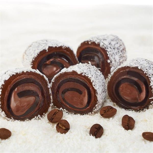 Klasik Türk Kahveli Çikolatalı Lokum 500g - Image 1