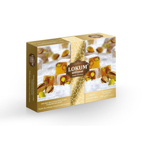 Duble Kavrulmuş Antep Fıstıklı Lokum 350g - Image 1